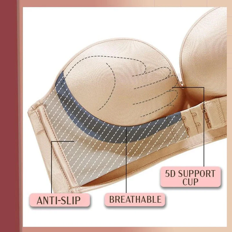 Strapless Front Buckle Lift Bra - Image 13