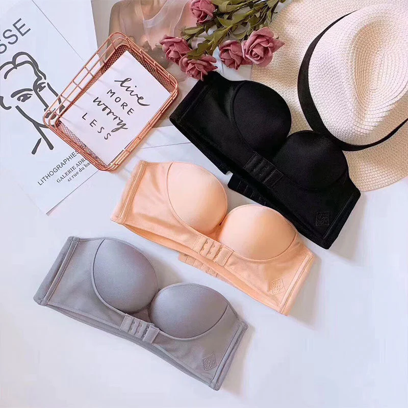 Strapless Front Buckle Lift Bra - Image 14