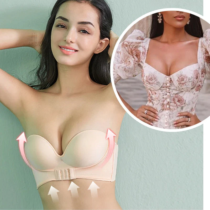 Strapless Front Buckle Lift Bra - Image 6