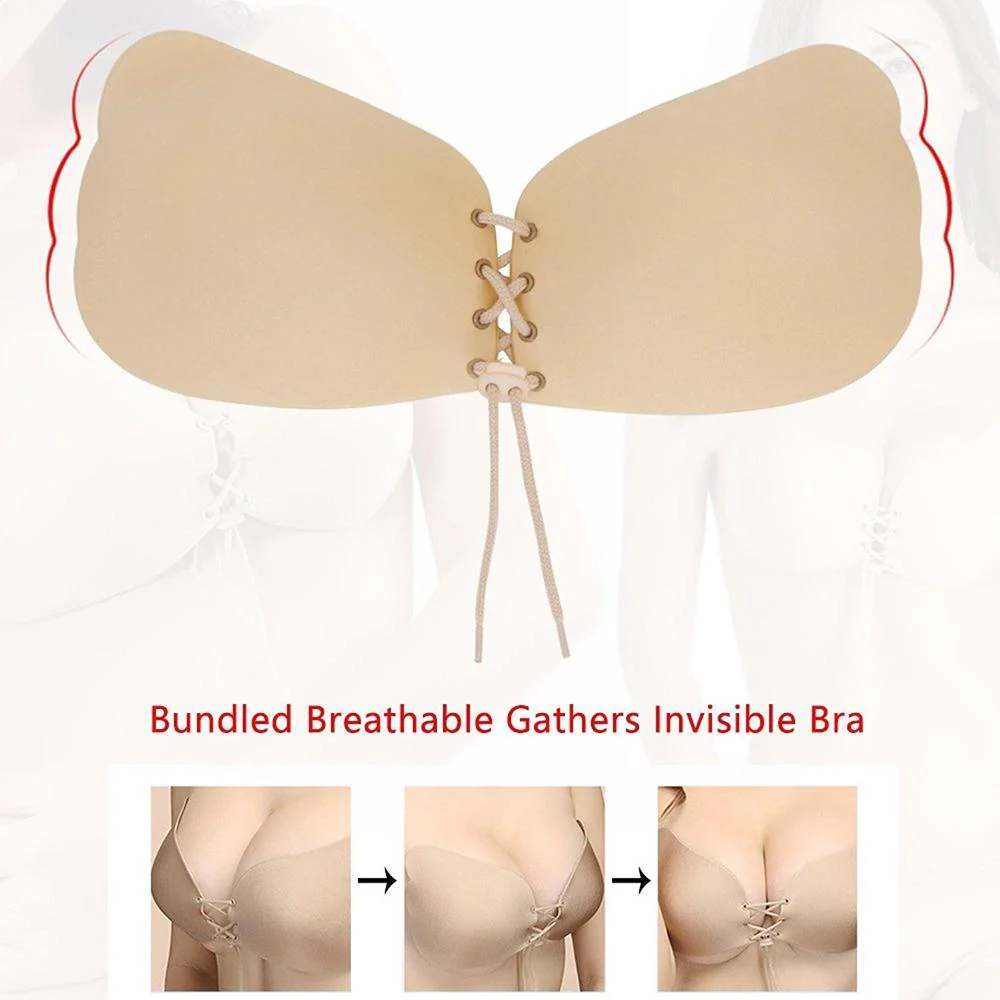 Strapless Push Up Self-adhesive Bra - Image 5