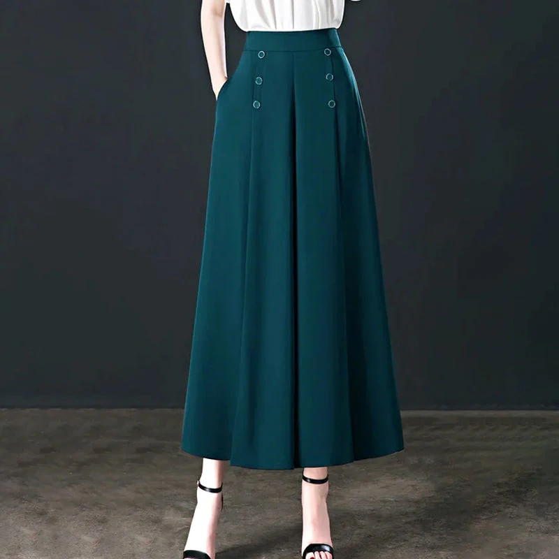 Stylish Pleated Wide-leg Pants - Image 10
