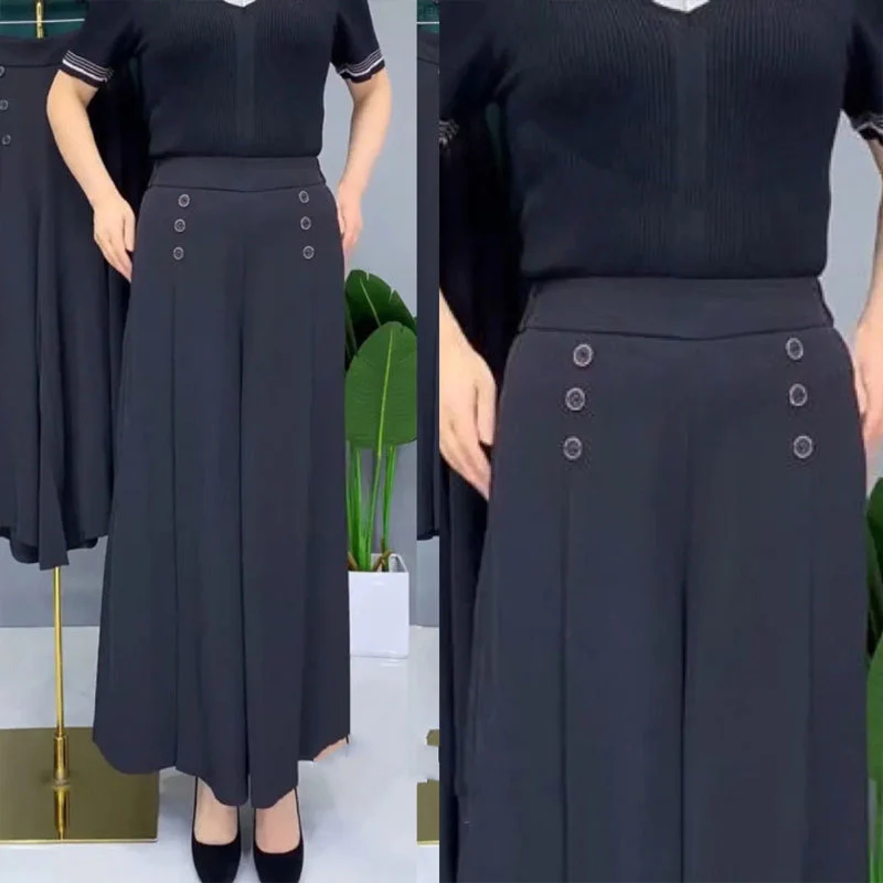 Stylish Pleated Wide-leg Pants - Image 4