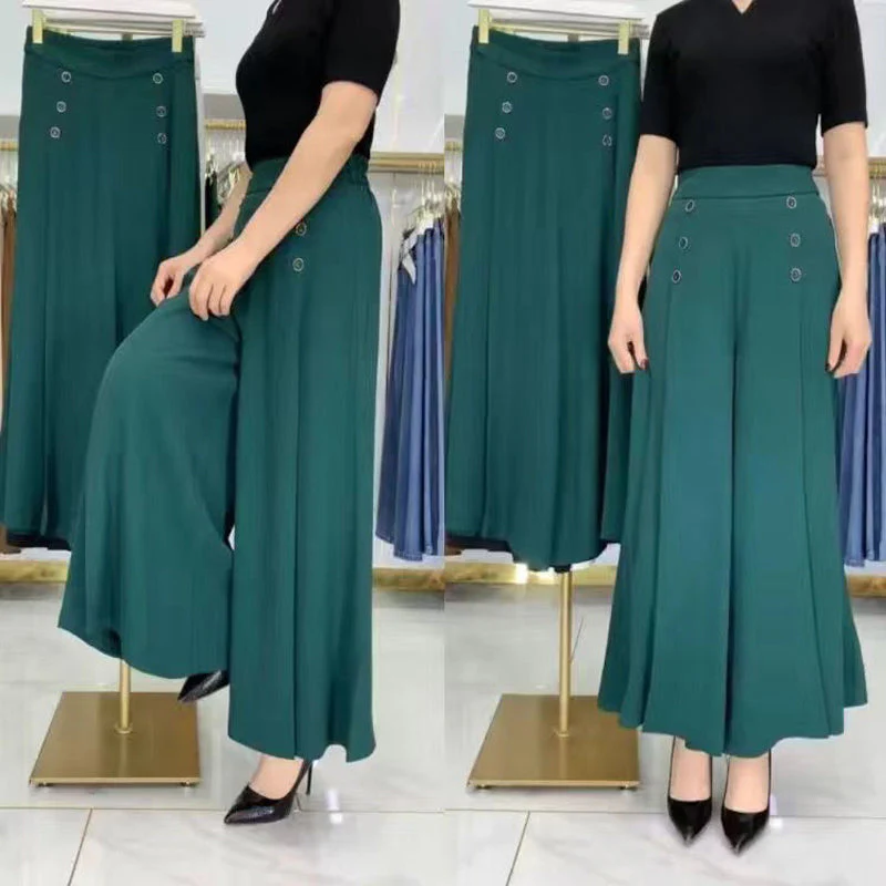 Stylish Pleated Wide-leg Pants - Image 6