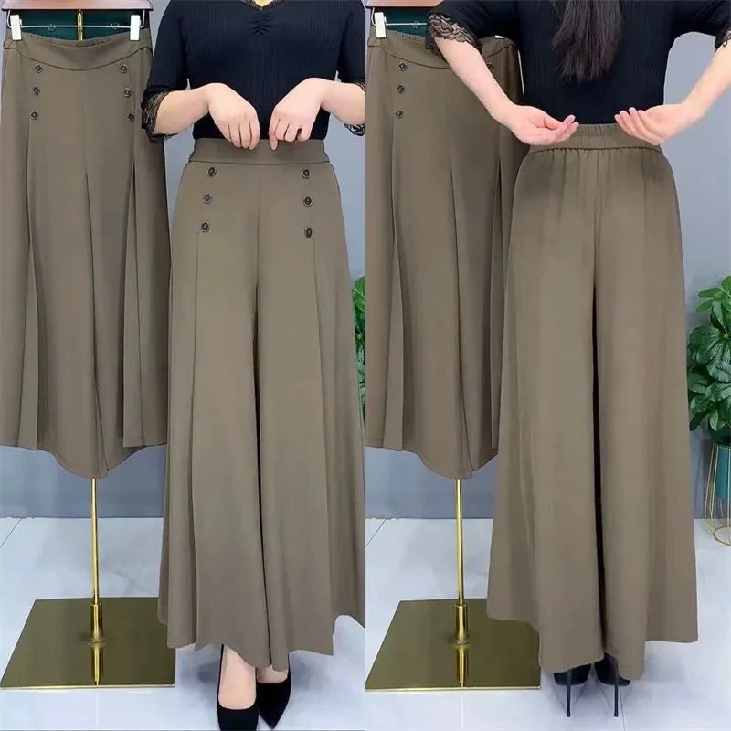 Stylish Pleated Wide-leg Pants - Image 7
