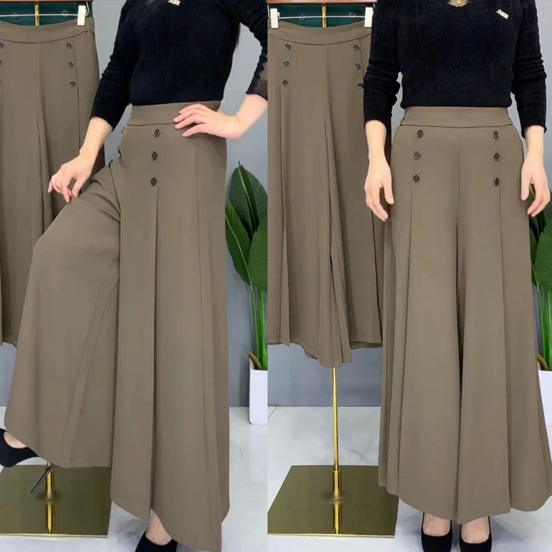 Stylish Pleated Wide-leg Pants - Image 9