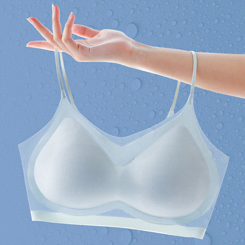 Summer Seamless Ultra-Thin Plus Size Ice Silk Comfort Bra - Image 4