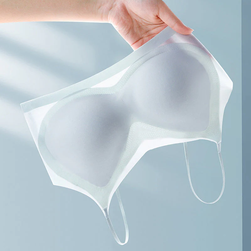 Summer Seamless Ultra-Thin Plus Size Ice Silk Comfort Bra - Image 7