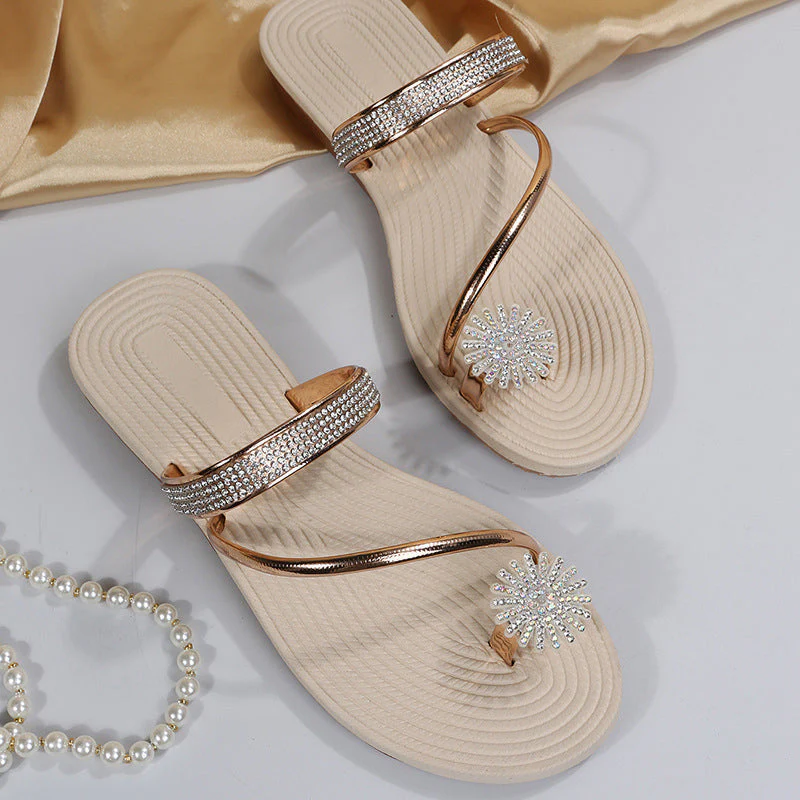 Summer Shiny Rhinestone Sandals - Image 4