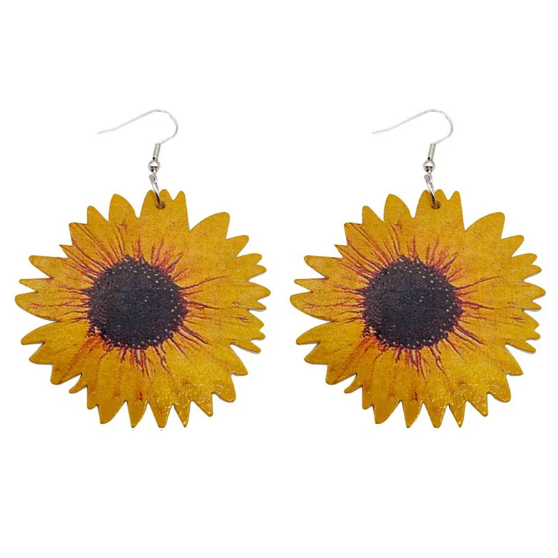 Sunflower Flag Earrings - Image 5