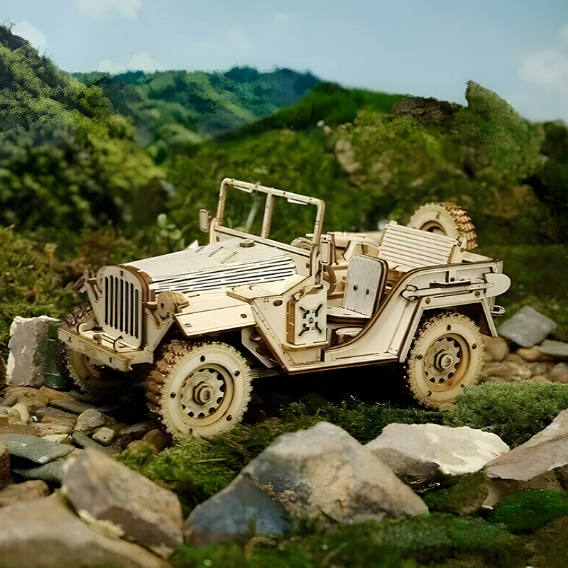 Super Wooden Mechanical Model Puzzle Set - Image 3
