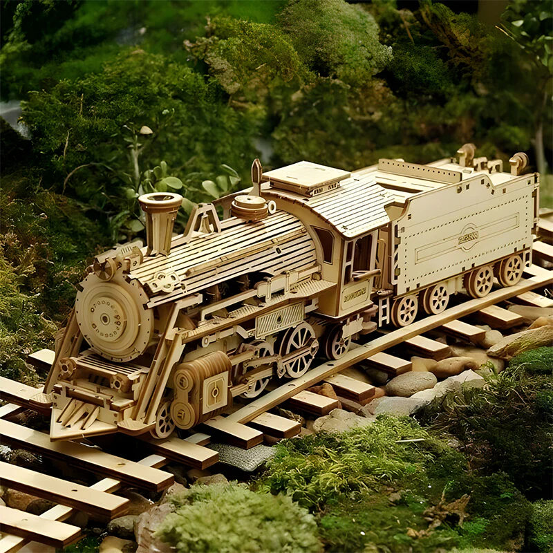 Super Wooden Mechanical Model Puzzle Set - Image 4