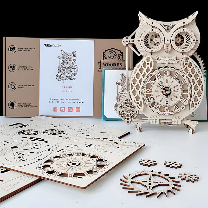 Super Wooden Mechanical Model Puzzle Set - Image 6
