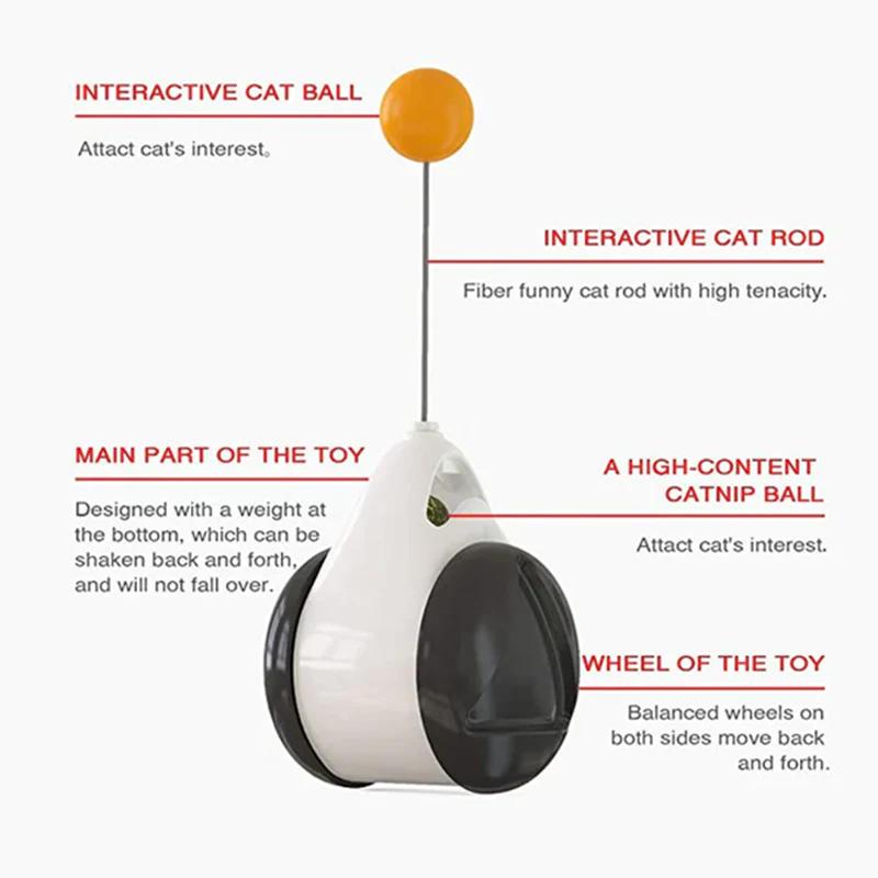 Swing Cat Toy With Wheels - Image 6