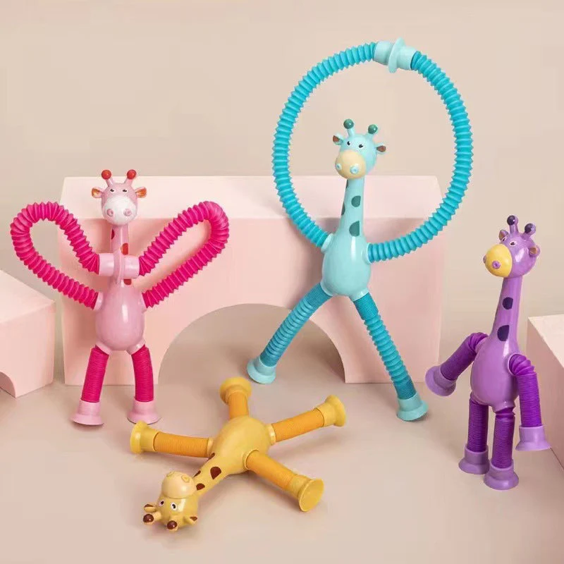 Telescopic Suction Cup Giraffe Toy - Image 6