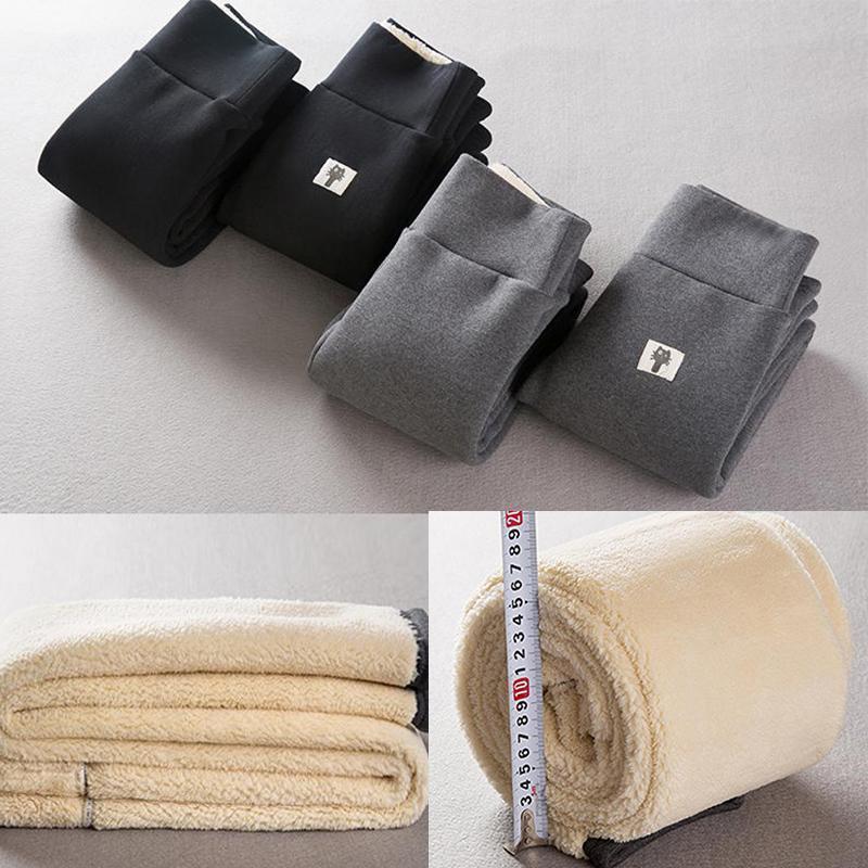 Thick Slim Cashmere Warm Pants - Image 10