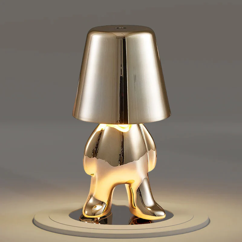 Thinker Little Golden Man Table Lamp - Image 11