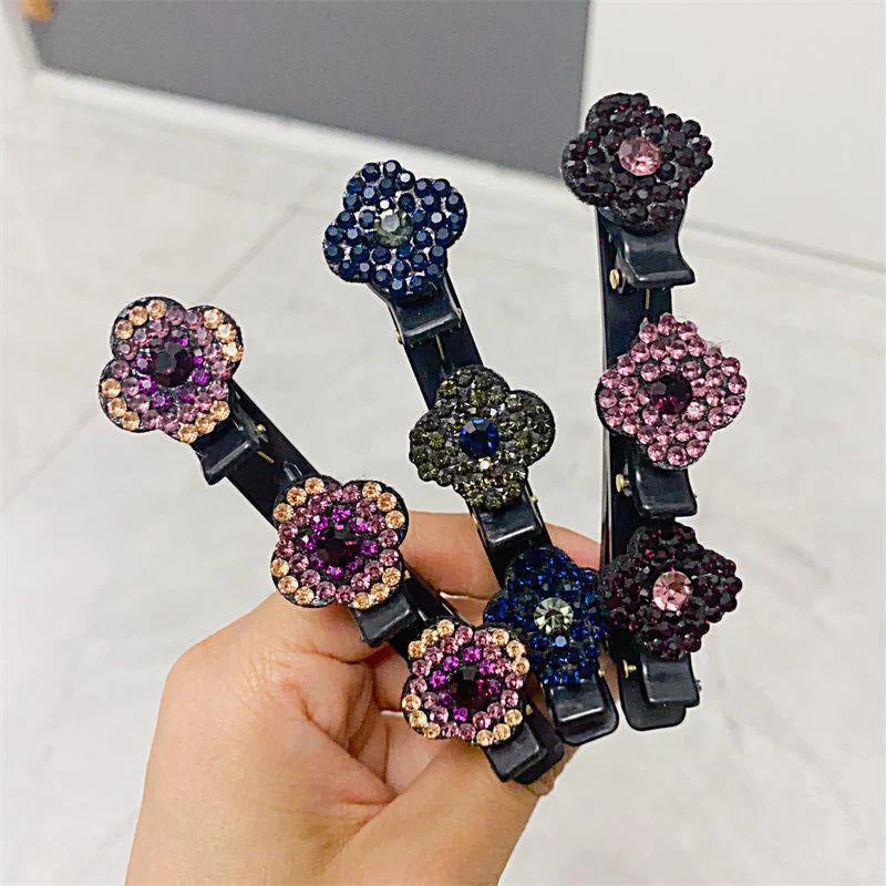 Three Flower Side Hair Clip - Image 11