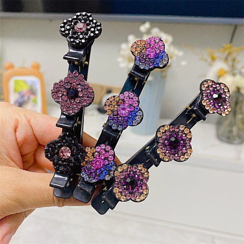 Three Flower Side Hair Clip - Image 12