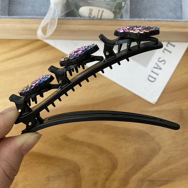 Three Flower Side Hair Clip - Image 14