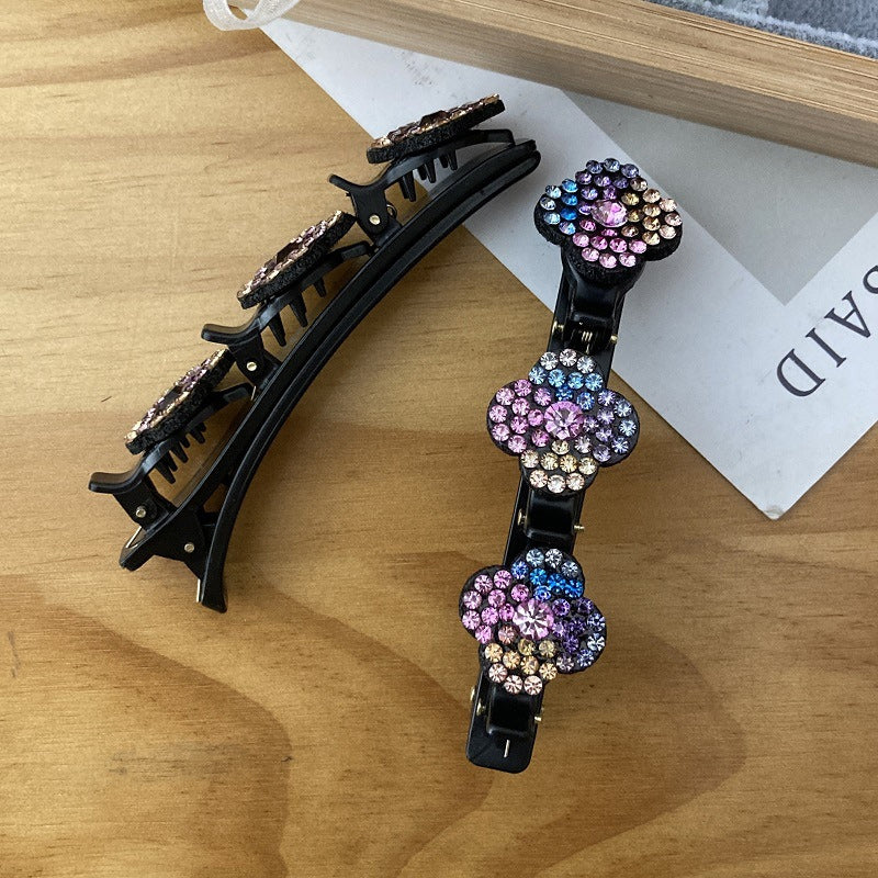 Three Flower Side Hair Clip - Image 15