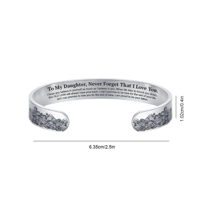 To My Daughter Proud of You Love Dad Bracelet - Image 7