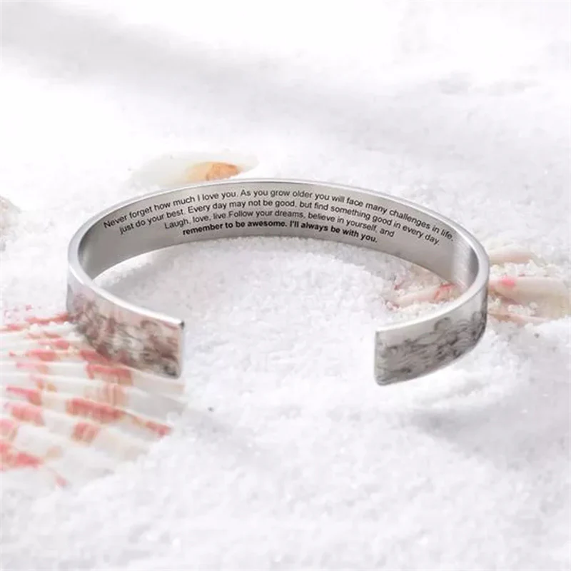 To My Granddaughter, I Will Always Be With You Bracelet - Image 2