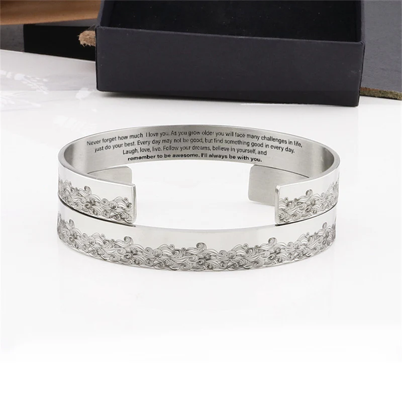To My Granddaughter, I Will Always Be With You Bracelet - Image 7