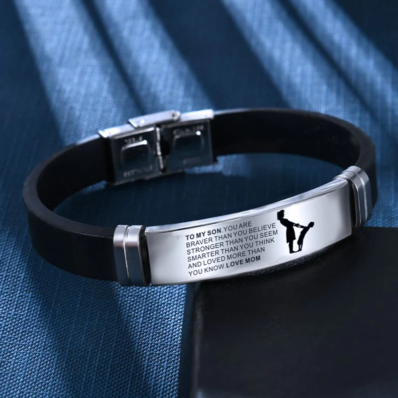 To My Son Inspirational Bracelet - Image 8