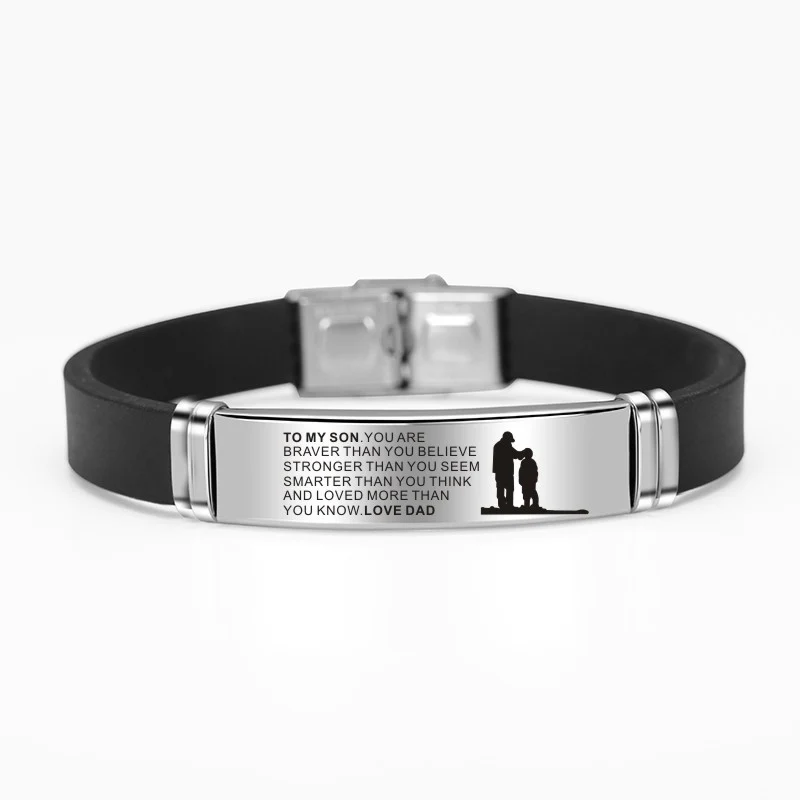To My Son Inspirational Bracelet - Image 9