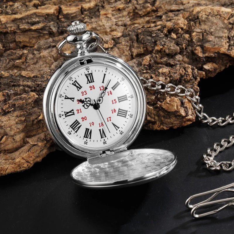 To My Son Quartz Pocket Chain Watch - Image 5