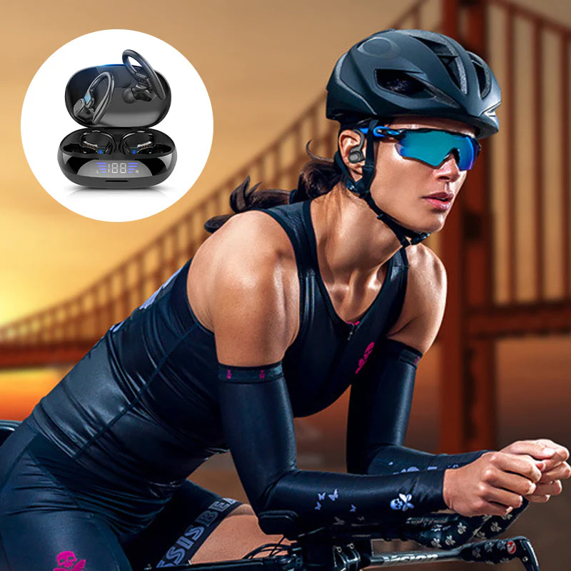 Touch Control LED Power Display Sport Headphones - Image 3