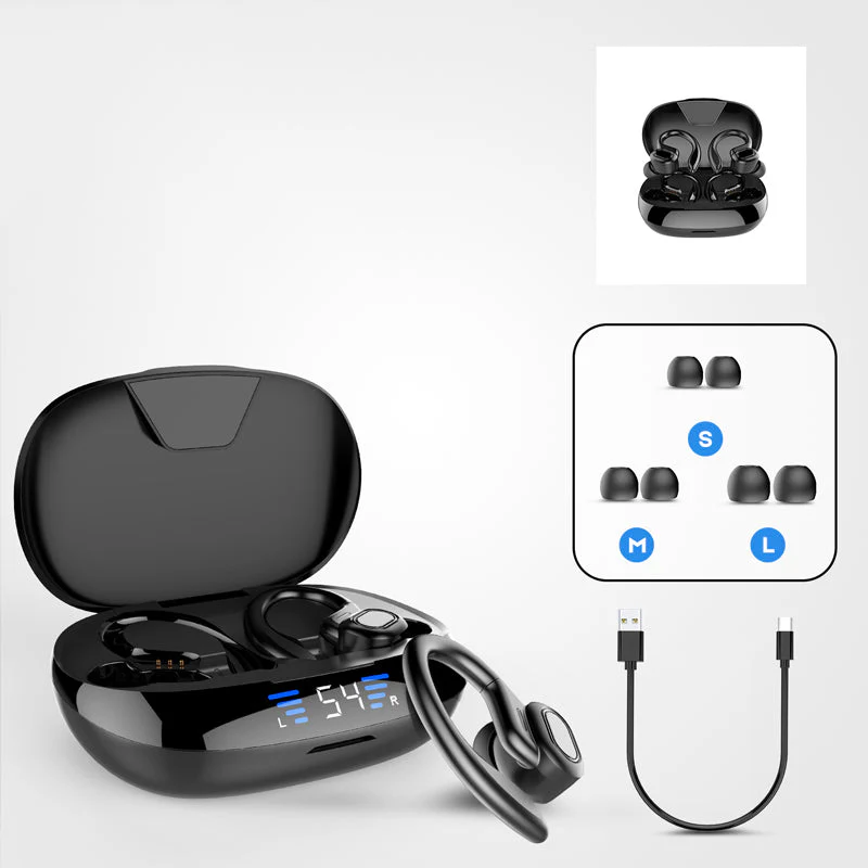 Touch Control LED Power Display Sport Headphones - Image 9