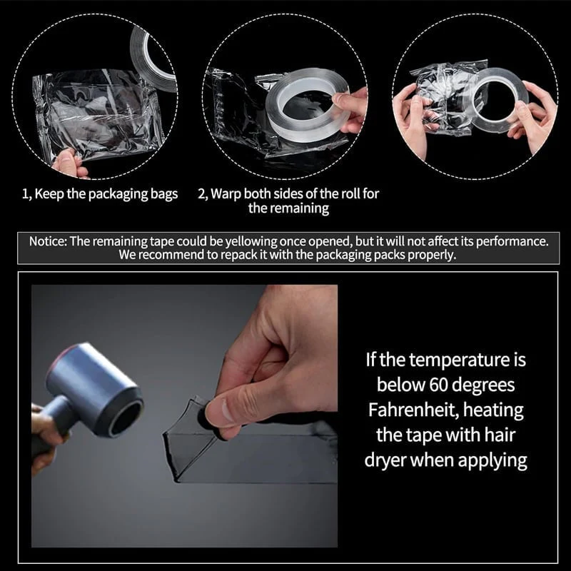 Transparent Double Sided Nano Tape - Image 4