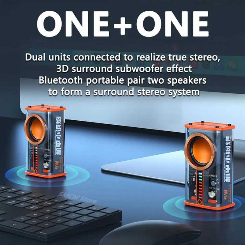 Transparent Mecha Wireless Bluetooth Speaker - Image 4
