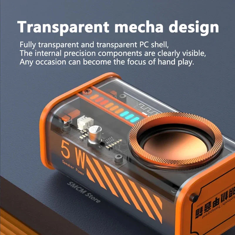 Transparent Mecha Wireless Bluetooth Speaker - Image 5