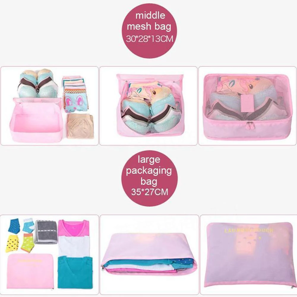 Travel Clothing Storage Bag ( 1 Set, 6 PCs ) - Image 5