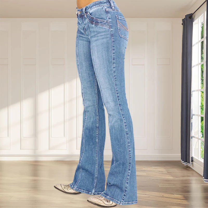 Trendy Flared Jeans - Image 5