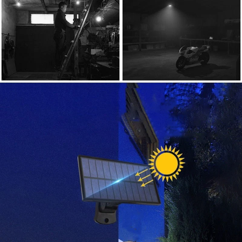 Triple LED Solar Wall Light - Image 4