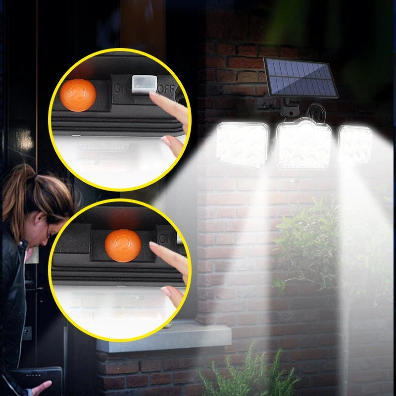 Triple LED Solar Wall Light - Image 7