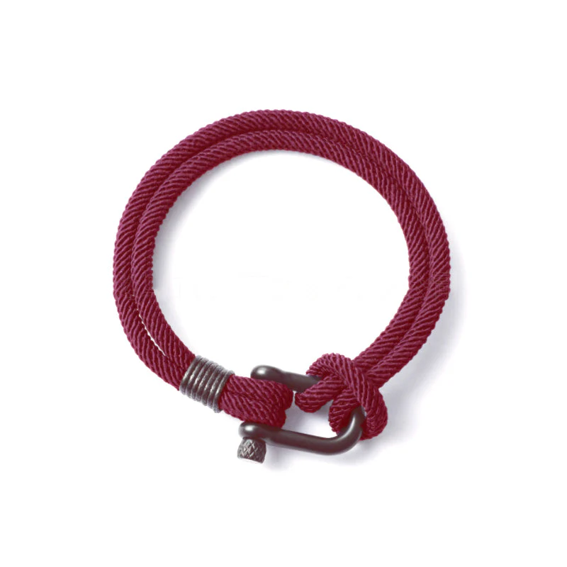 U-shaped Buckle Nylon Braided Bracelet - Image 9