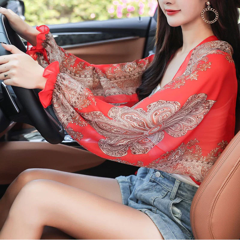 Ultra Light Sunproof Sleeve Shawl - Image 11
