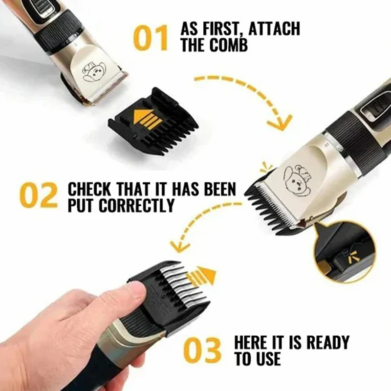 Ultra-Quiet Professional Dog Clipper - Image 3