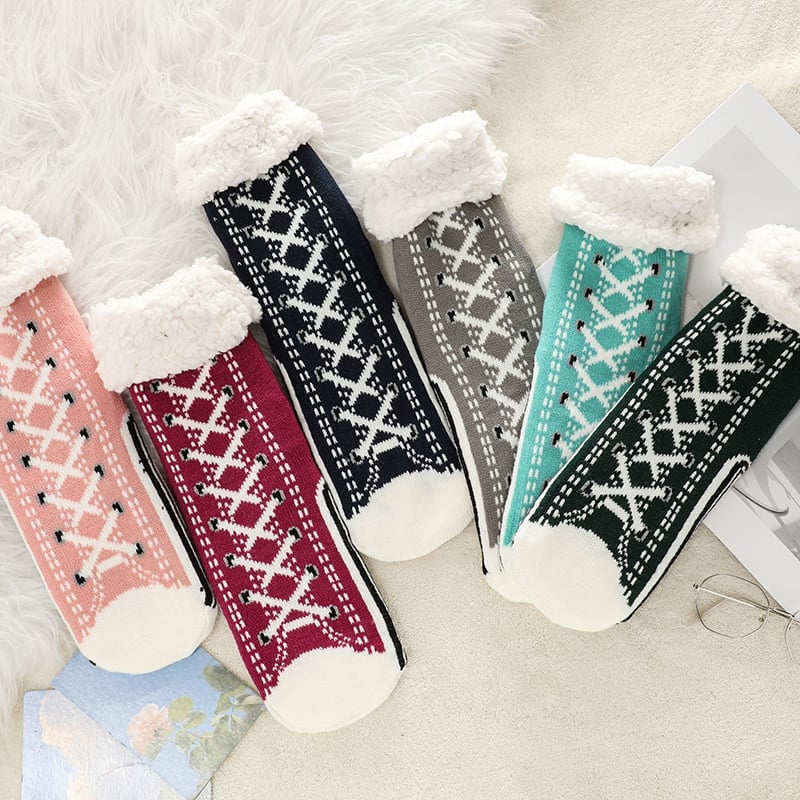 Ultra-thick Cashmere Slipper Home Socks - Image 2