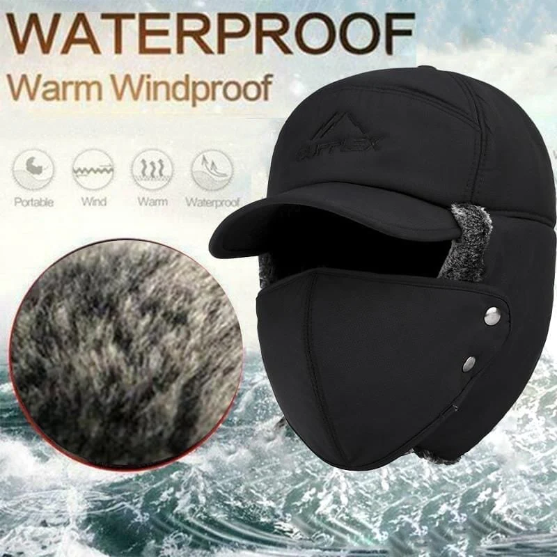 Unisex windproof & warm & ear protection & face protection hat - Image 8
