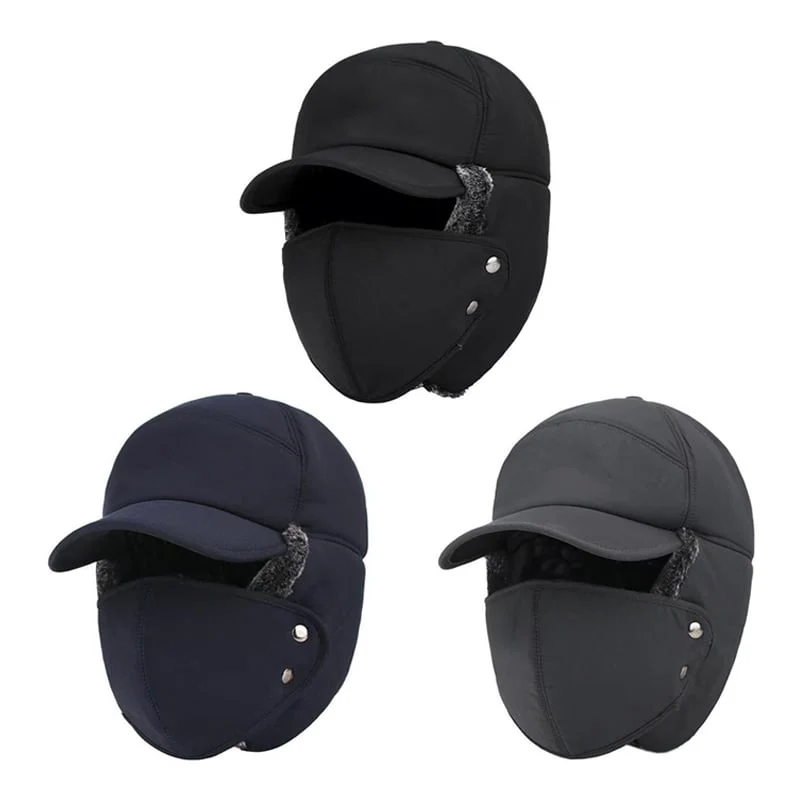 Unisex windproof & warm & ear protection & face protection hat - Image 15