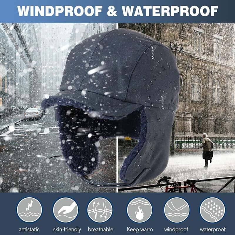 Unisex windproof & warm & ear protection & face protection hat - Image 3