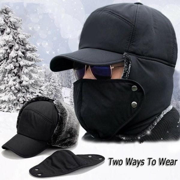 Unisex windproof & warm & ear protection & face protection hat - Image 7