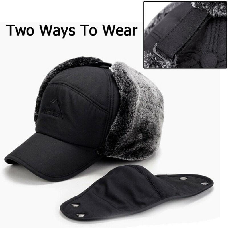 Unisex windproof & warm & ear protection & face protection hat - Image 9