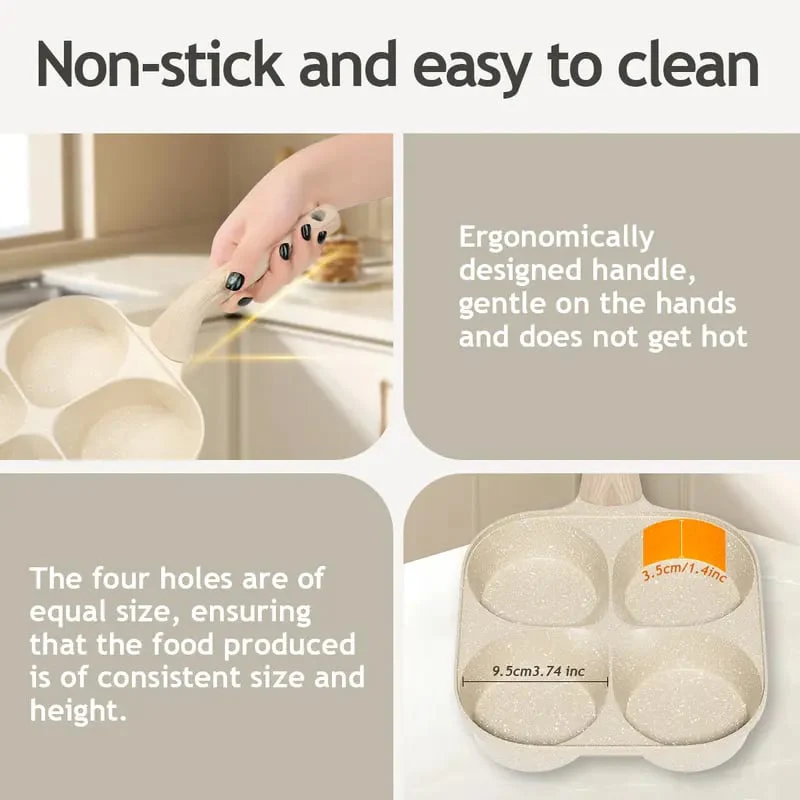 Universal 4-Cup Egg Frying Pan - Image 5