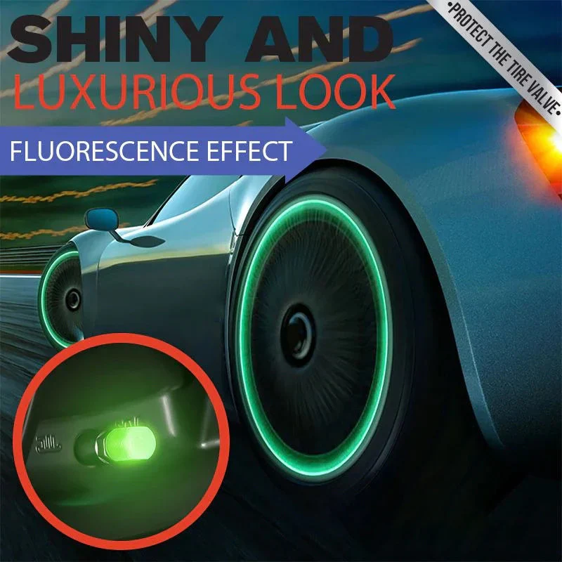 Universal Fluorescent Tire Valve Caps - Image 2